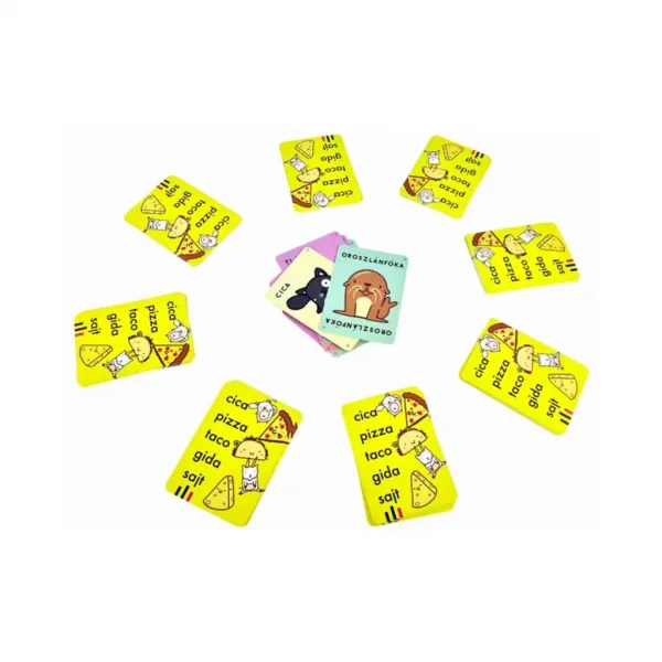 Gatto, pizza, taco, capretto, formaggio - Gioco da tavolo avvincente immagine 3
