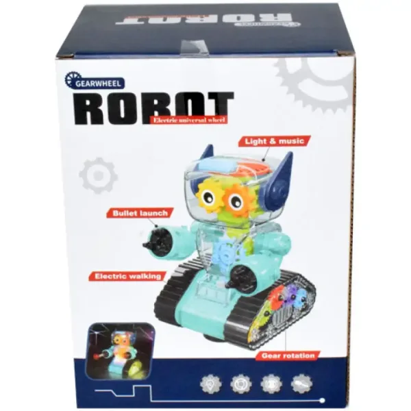 GearWheel robot da combattimento illuminante con lanciatore in due varianti immagine 2
