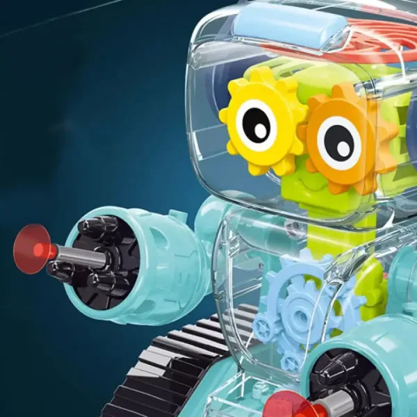 GearWheel robot da combattimento illuminante con lanciatore in due varianti immagine 3