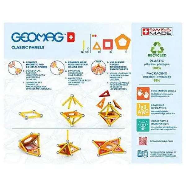 Geomag Green Line Classic Panels gioco di costruzione magnetico da 35 pezzi immagine 2
