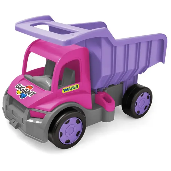 Gigante dumper gigante in colore rosa-lilla con una capacità di carico di 150 kg - Wader immagine 1