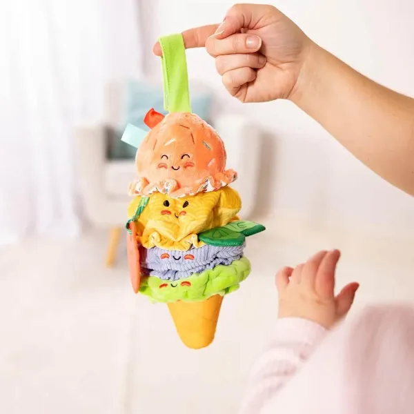 Giocattolo da dentizione a forma di gelato con suono - Melissa & Doug immagine 3