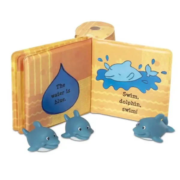 Gioco da bagno: Libro impermeabile, delfini baby - Melissa & Doug immagine 2