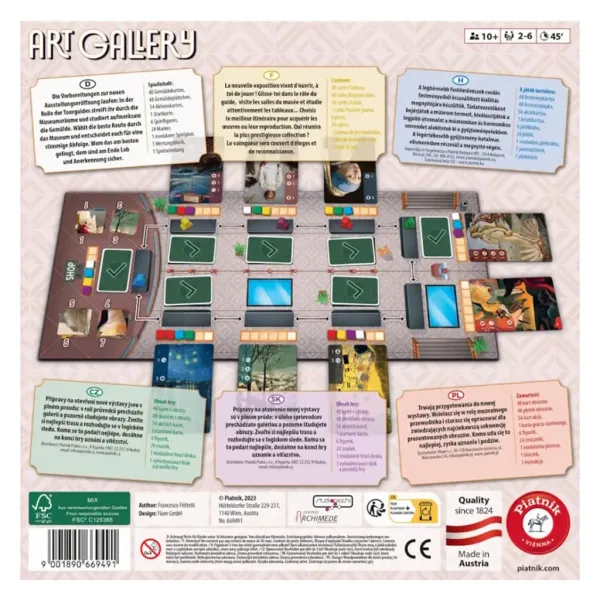 Gioco da tavolo Art Gallery - Piatnik immagine 3