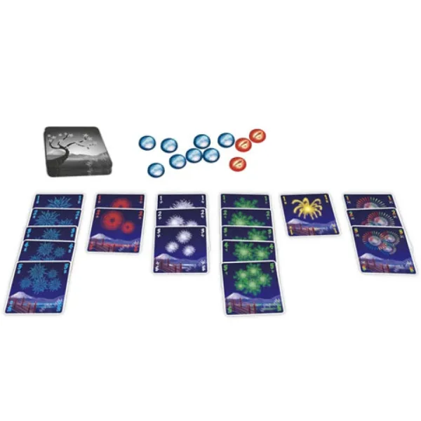 Gioco da tavolo Hanabi in scatola di metallo immagine 2