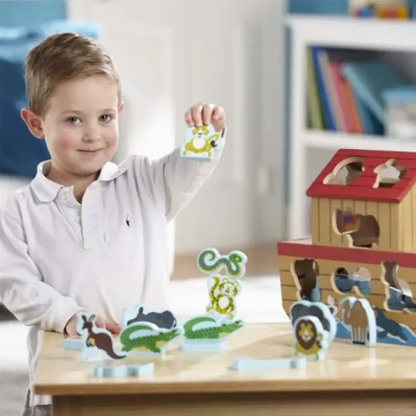 Gioco di abbinamento forme dellArca di Noè - Melissa & Doug immagine 3