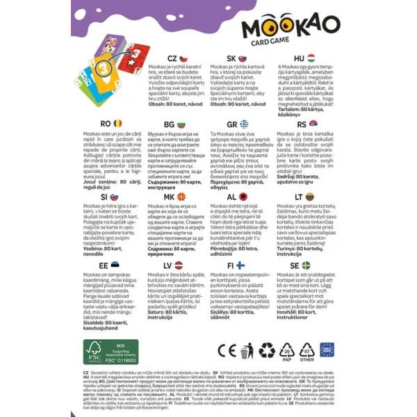 Gioco di carte Mookao mucca - Trefl immagine 3