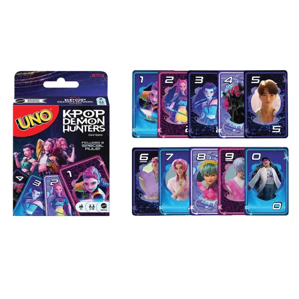 Gioco di carte UNO K-POP Cacciatori di demoni - Mattel immagine 2