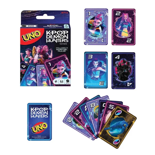 Gioco di carte UNO K-POP Cacciatori di demoni - Mattel immagine 3
