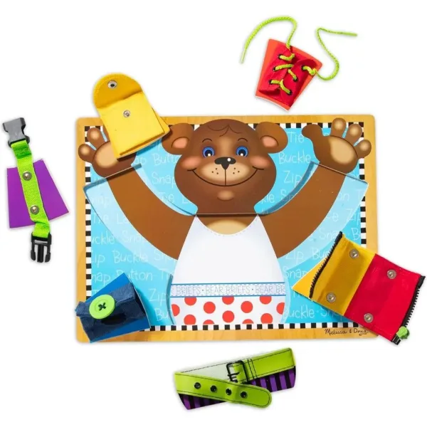 Gioco educativo in legno per lo sviluppo delle abilità di base a tema orsetto - Melissa & Doug immagine 2