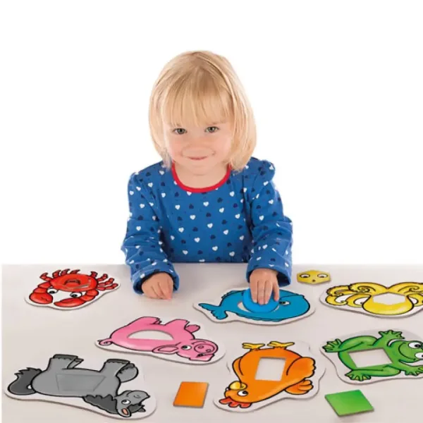 Gioco educativo sugli animali e le forme immagine 3
