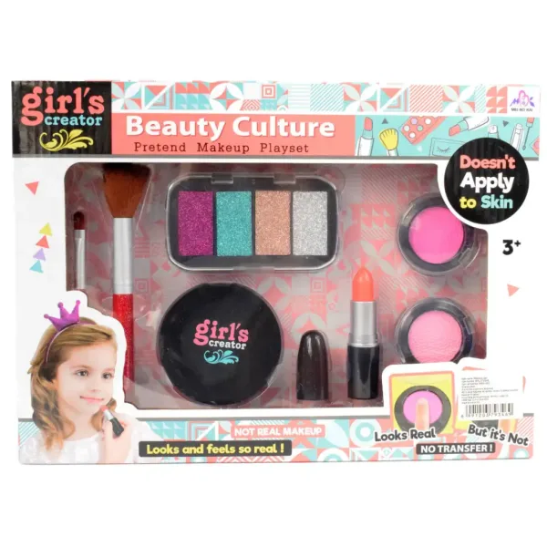 Girls Creator: Set di trucco realistico con rossetto, trucchi e pennelli immagine 8