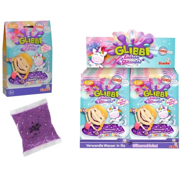 Glibbi: Gel da bagno slime scintillante con unicorni - Simba toys immagine 2