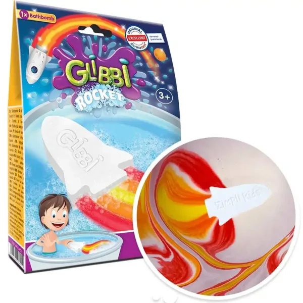 Glibbi Rocket: Bomba da bagno a forma di razzo con colori a fiamma - Simba toys immagine 1