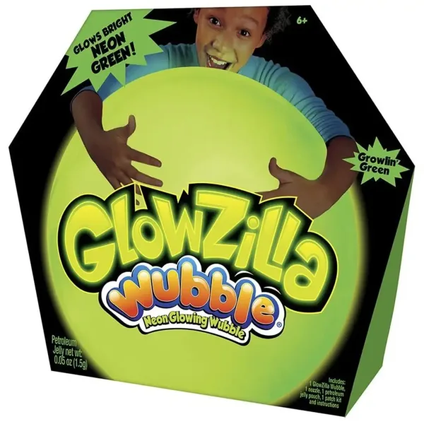 Glowzilla Wubble palla di bolle luminosa colore verde neon 75cm immagine 1