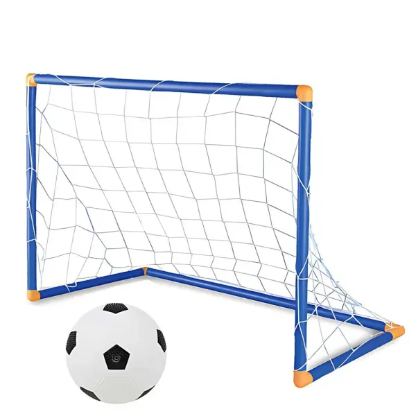 GoalBuddies: Set Porta da Calcio con Palla e Pompa 60x41x30cm immagine 2