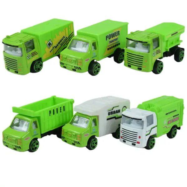 Greening Car: Set di 10 camion per la raccolta dei rifiuti immagine 2
