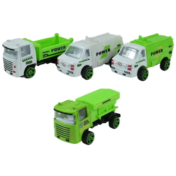 Greening Car: Set di 10 camion per la raccolta dei rifiuti immagine 3