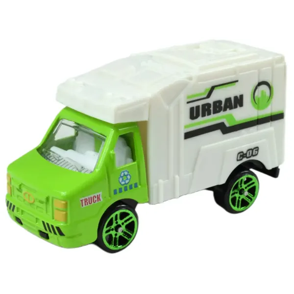 Greening Car: Set di 6 camion per la raccolta dei rifiuti immagine 2