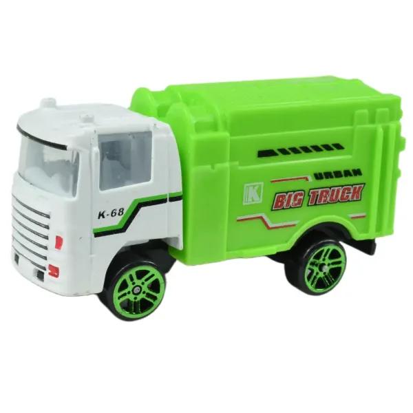 Greening Car: Set di 6 camion per la raccolta dei rifiuti immagine 5