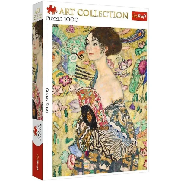Gustav Klimt: La signora con ventaglio puzzle da 1000 pezzi - Trefl immagine 1