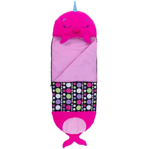 Happy Nappers: Sacco a pelo cuscino balena rosa 137 cm immagine 2