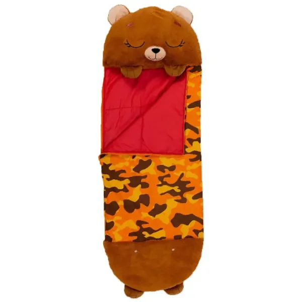 Happy Nappers: Sacco a pelo cuscino orso marrone 137 cm immagine 2
