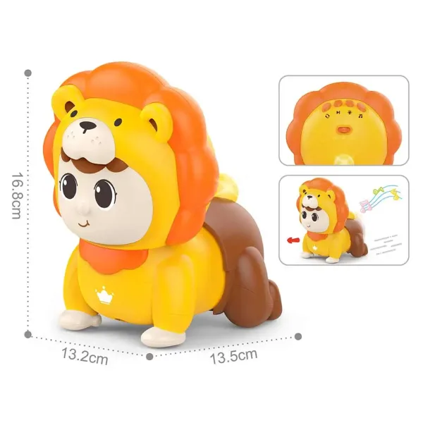 Happy World: Bambino che gattona in costume da leone 13x17cm immagine 2