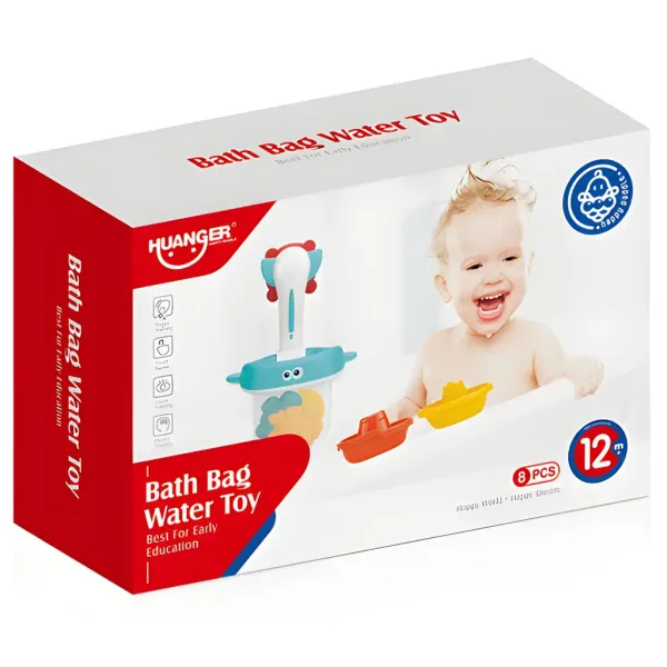 Happy World: Gioco da bagno con animali marini e rete immagine 3