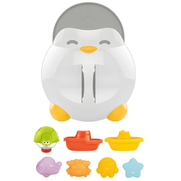 Happy World: Gioco da bagno con pinguini e animali marini immagine 2