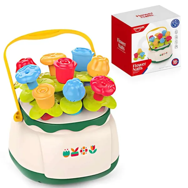 Happy World: Gioco per lo sviluppo delle abilità per bambini con cesto di fiori a forma di selezionatore immagine 1