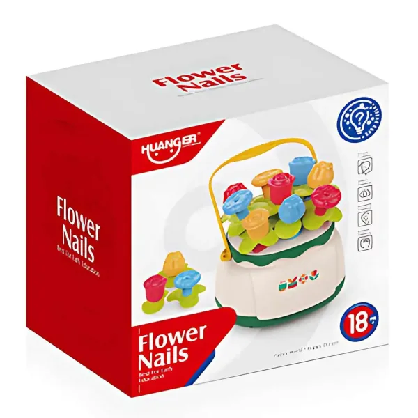 Happy World: Gioco per lo sviluppo delle abilità per bambini con cesto di fiori a forma di selezionatore immagine 3