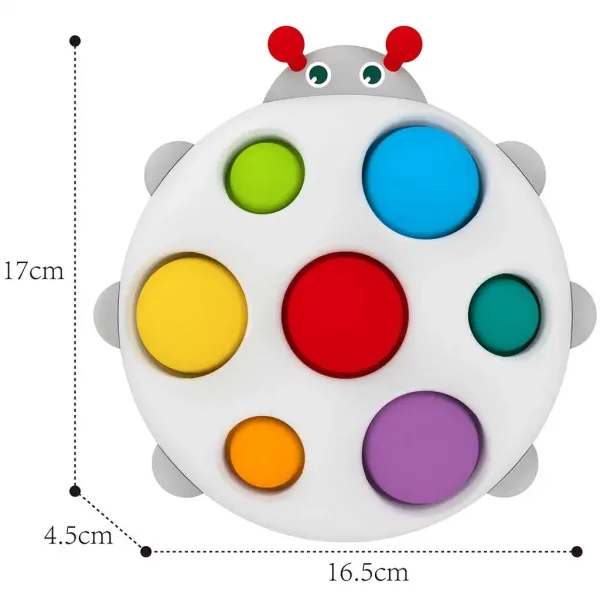 Happy World: Pop it! Coccinella calmante giocattolo educativo per bambini immagine 2