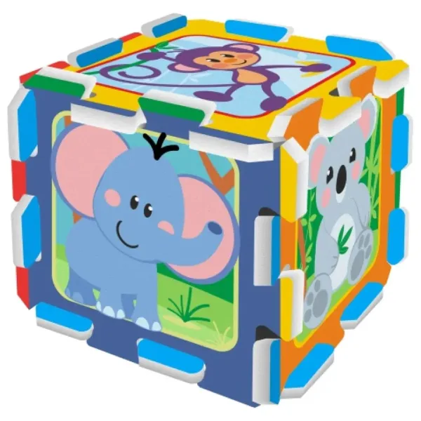 Happy Zoo - Puzzle in spugna dello zoo felice immagine 2