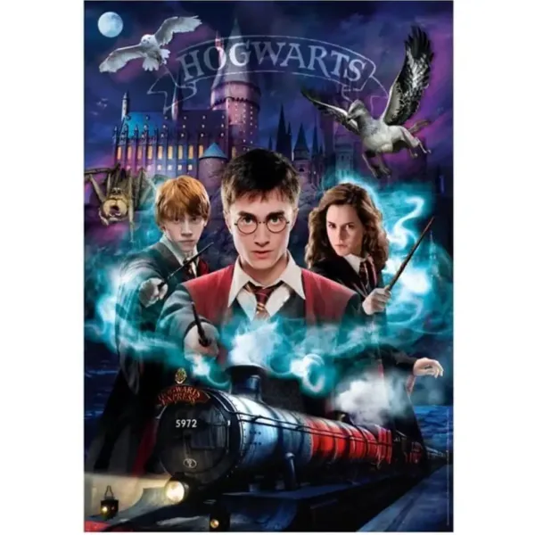 Harry Potter - Il cammino della magia puzzle da 1000 pezzi con poster - Clementoni immagine 2