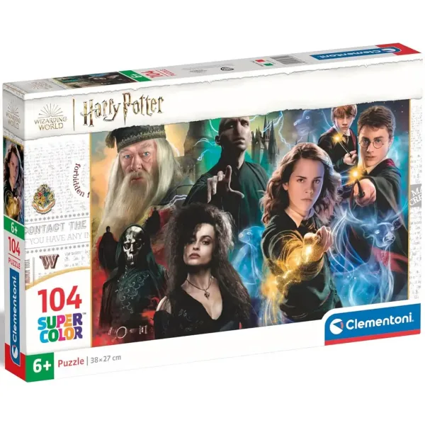 Harry Potter magico scontro puzzle supercolor da 104 pezzi - Clementoni immagine 1