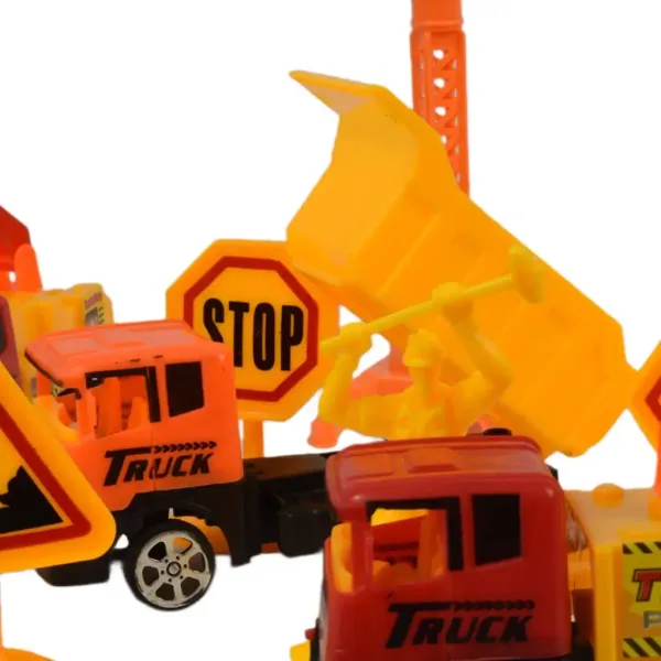 Heavy Duty: Set di giochi da costruzione con auto a retrocarica e accessori immagine 13