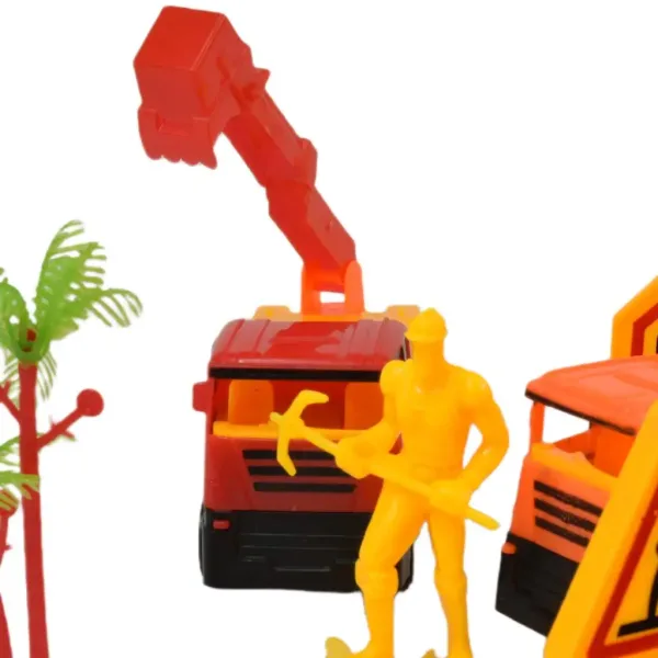 Heavy Duty: Set di giochi da costruzione con auto a retrocarica e accessori immagine 14