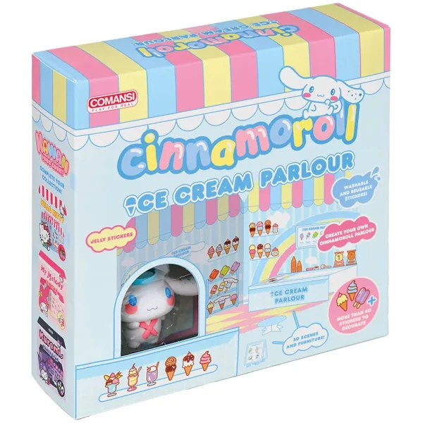 Hello Kitty: Cinnamoroll gelateria con figura e casa decorabile con adesivi - Comansi immagine 1