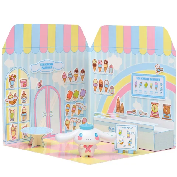 Hello Kitty: Cinnamoroll gelateria con figura e casa decorabile con adesivi - Comansi immagine 3
