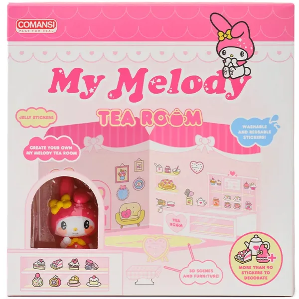 Hello Kitty: My Melody Sala da tè con figurina e casa adesivabile - Comansi immagine 2