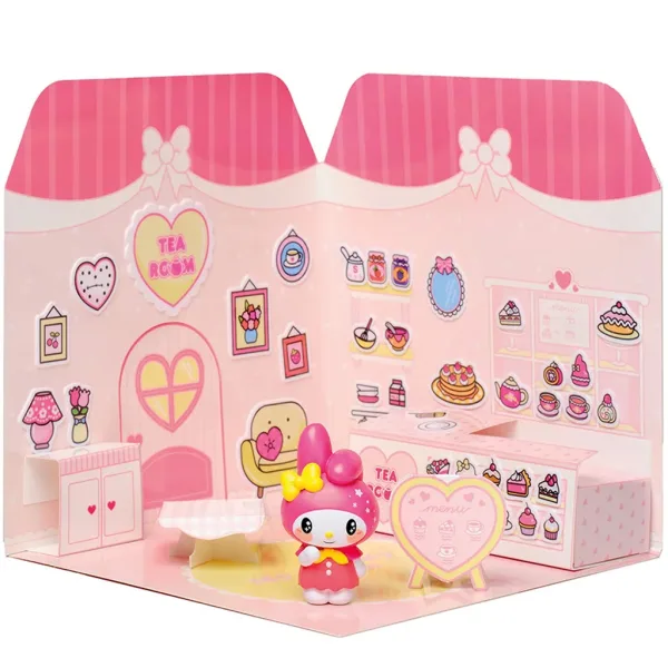 Hello Kitty: My Melody Sala da tè con figurina e casa adesivabile - Comansi immagine 3