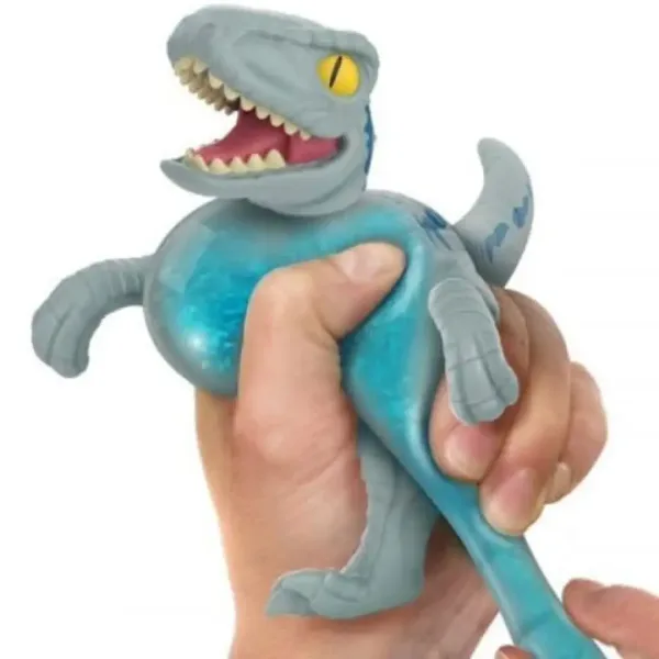 Heroes of Goo Jit Zu Jurassic World Velociraptor Blu giocattolo figura immagine 3