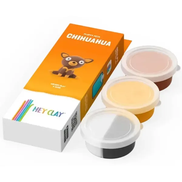 Hey Clay: Set di pasta modellabile con figura di Chihuahua morbido e soffice immagine 2