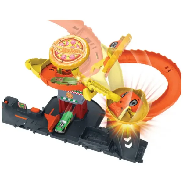 Hot Wheels City: Attacco del Cobra alla Pizzeria pista set - Mattel immagine 3