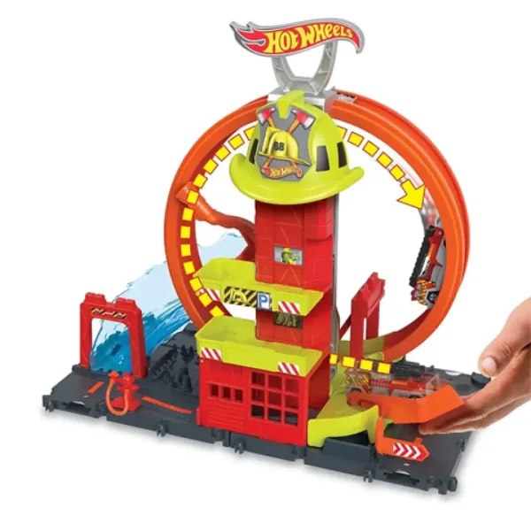 Hot Wheels City: Stazione dei Pompieri Playset - Mattel immagine 2
