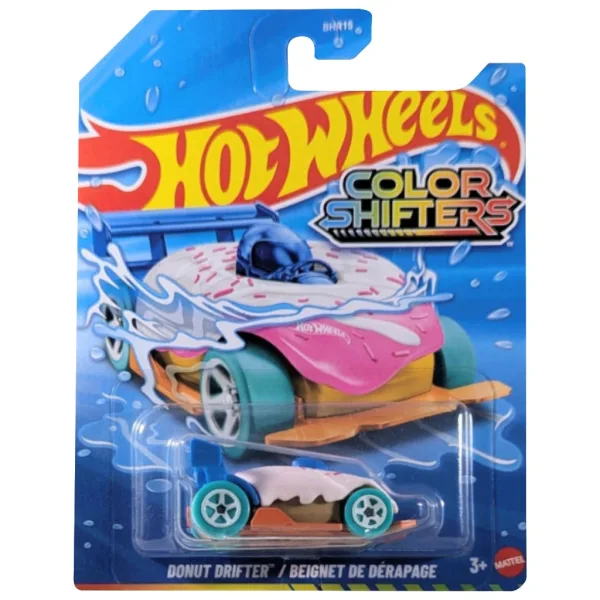 Hot Wheels: Donut Drifter auto giocattolo cambia colore 1/64 - Mattel immagine 1