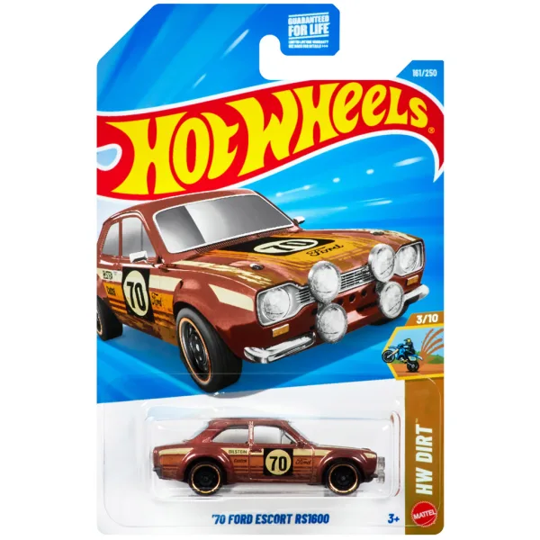Hot Wheels: Ford Escort RS 1600 del 70 - modellino 1/64 - Mattel immagine 1