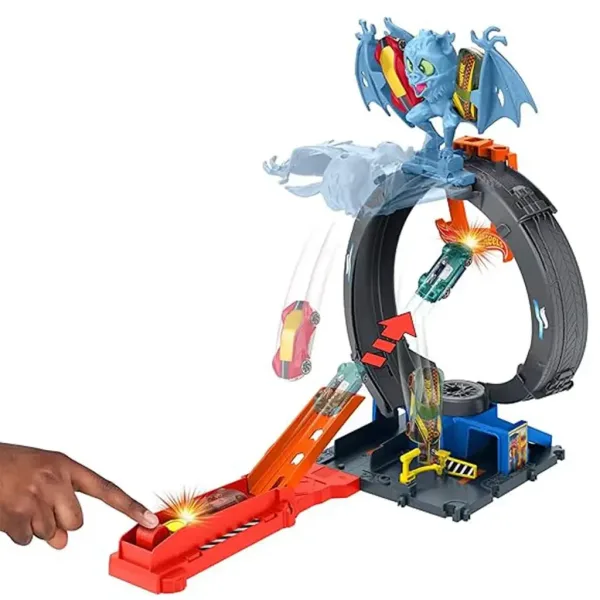 Hot Wheels: Gara di pista Bat Loop - Mattel immagine 2