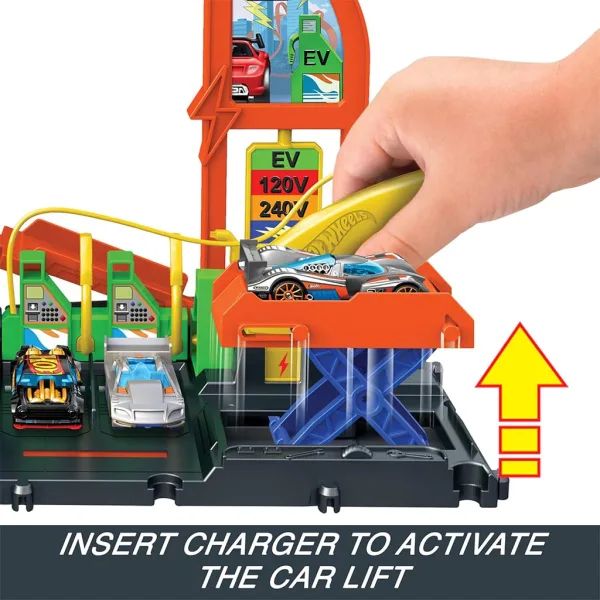 Hot Wheels: Set pista stazione di rifornimento City con 1 macchinina - Mattel immagine 3